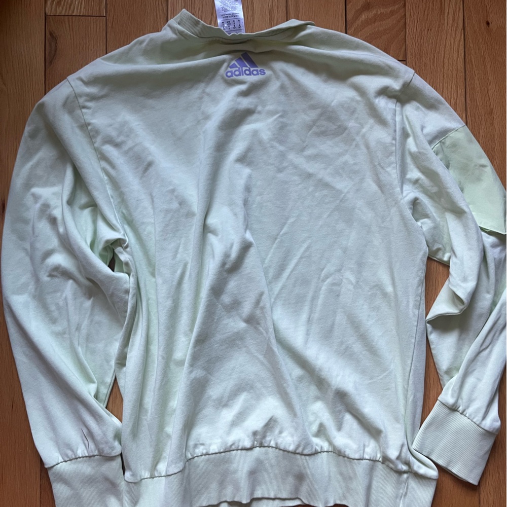 Adidas Men's Light Lime Sweater Size S - Picture 6 of 11